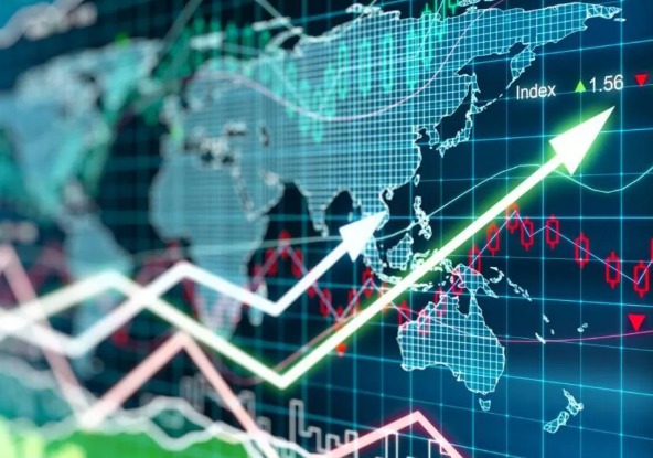 Indian stock market graph showing correlation with U.S. S&P 500 index