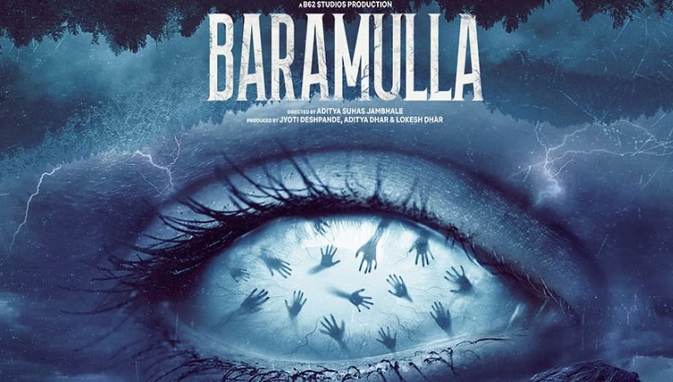 Baramulla OTT series poster with Kashmir mountains in the background.