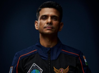 Indian astronaut Shubhanshu Shukla smiling in his space suit after returning from an unforgettable mission