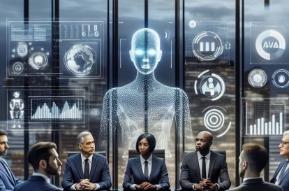 AI assistant concept with digital interface helping political leaders in Bihar’s governance