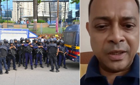 Mumbai police at the scene of filmmaker Rohit Arya’s hostage crisis