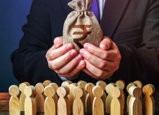 Illustration showing investor pledging shares as collateral for a bank loan in India 2025.