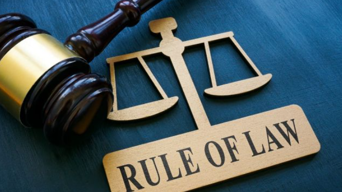 "Global rule of law index 2025 ranking map showing strongest and weakest countries"