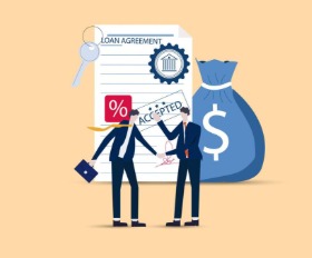 Illustration of borrower reviewing personal loan agreement during cooling-off period with Vizzve Finance.