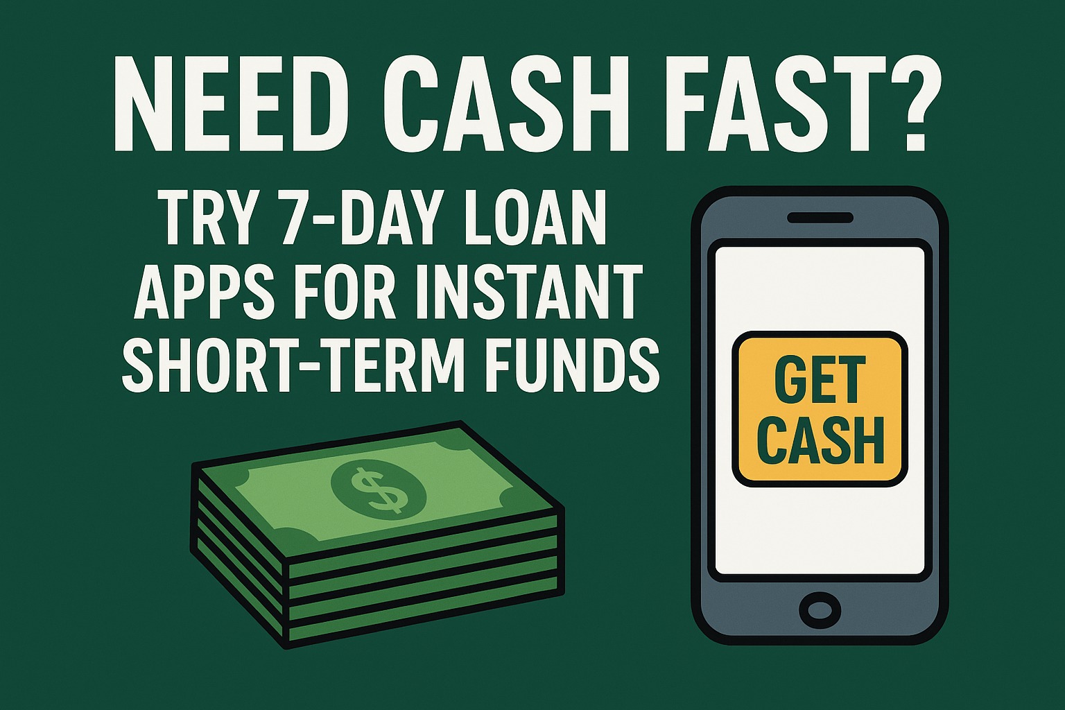 User applying for a 7-day instant loan through Vizzve Finance app on smartphone.