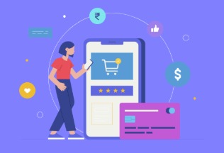 A person shopping online using a Buy Now Pay Later option with a digital payment screen.