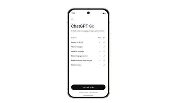 ChatGPT Go free for 12 months promotional image showing users accessing AI assistant features