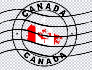 Canadian immigration office with a stack of visa application files and a red “Cancelled” stamp over an Indian passport