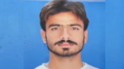 Punjab Police officers at the crime scene where a kabaddi player was shot dead in Moga district.