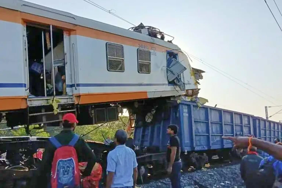 Passenger and cargo train collision in central India resulting in multiple deaths
