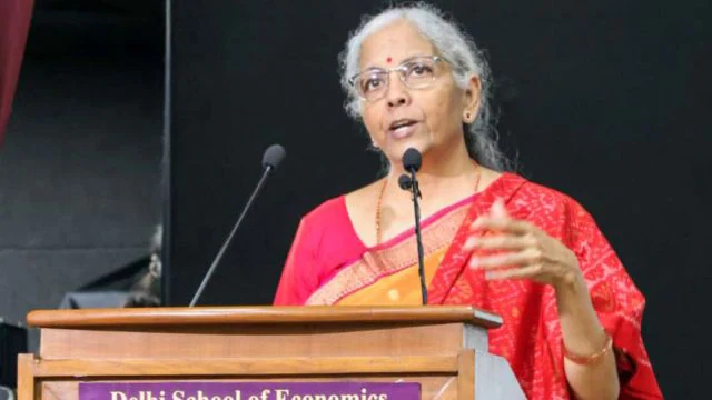 Finance Minister discussing India’s strong macroeconomic fundamentals and fiscal resilience