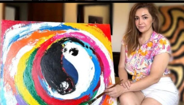 Hasti Rajabi Iranian artist first solo exhibition at Vesavar Art Gallery Pune