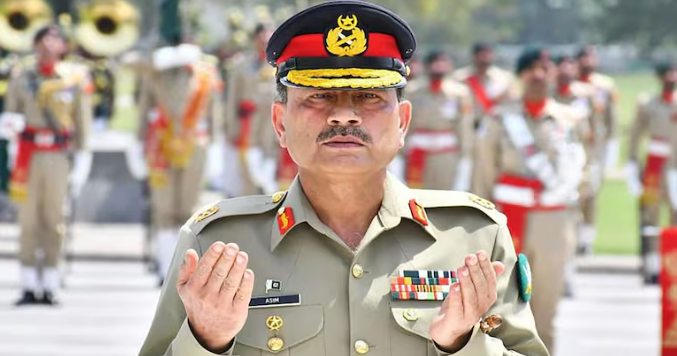 “Pakistan Army Chief Asim Munir during a military ceremony in Islamabad”