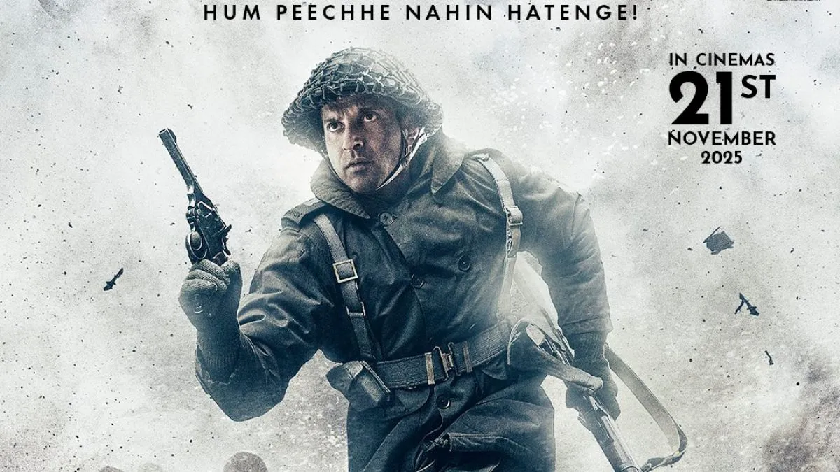 Farhan Akhtar as Major Arjun Singh leading Indian soldiers in 120 Bahadur 1962 war film trailer