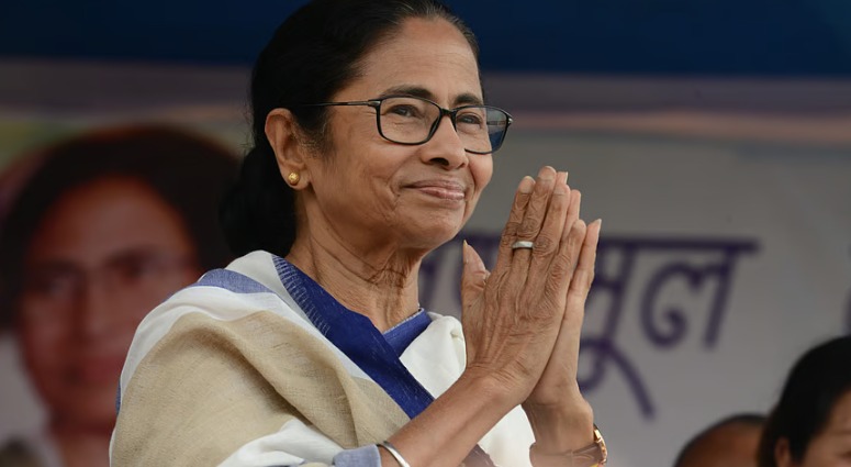West Bengal school students singing state anthem during morning assembly ceremony.