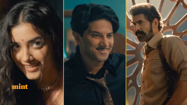 Dulquer Salmaan and Rana Daggubati in Kaantha movie trailer still