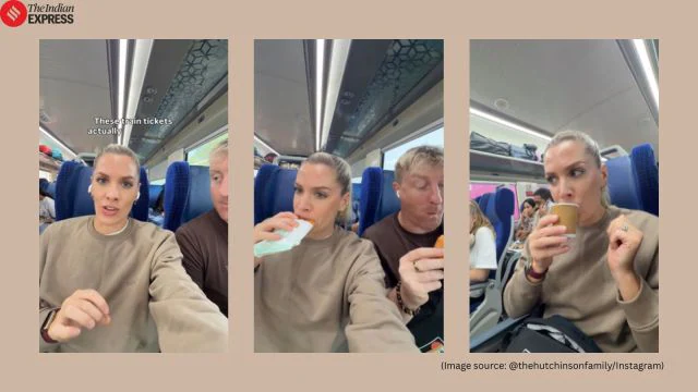 British family enjoying Vande Bharat Express journey India