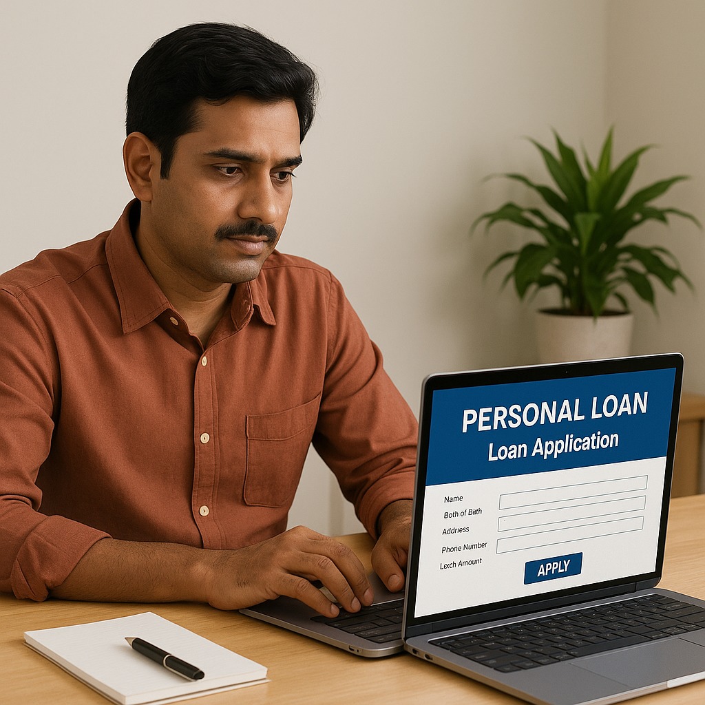 Borrower applying for a personal loan to manage unplanned expenses