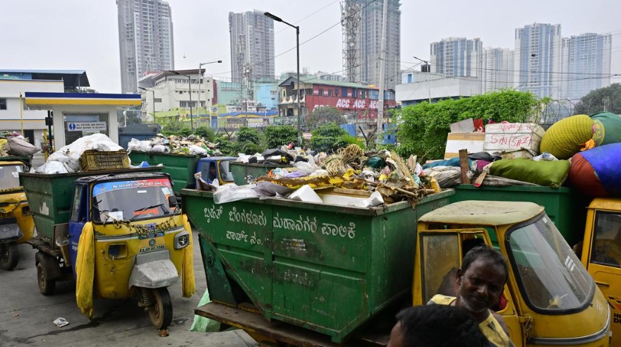 Karnataka High Court in Bengaluru issuing order on garbage tender case