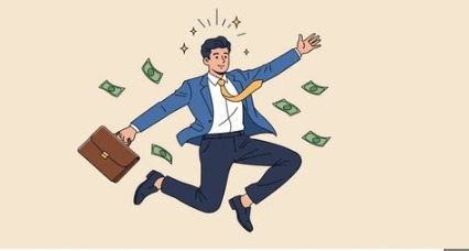 A young professional breaking free from debt chains and investing money into growing equity assets.