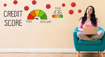 Homebuyers checking credit score before buying their dream home to improve loan eligibility.