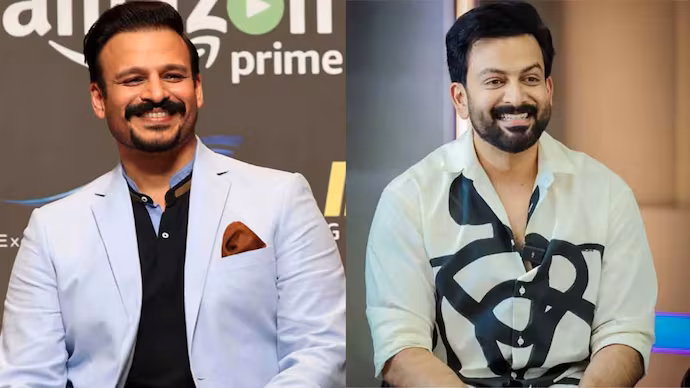 Prithviraj Sukumaran and Vivek Oberoi exchange appreciation on social media about SSMB 29 and Spirit