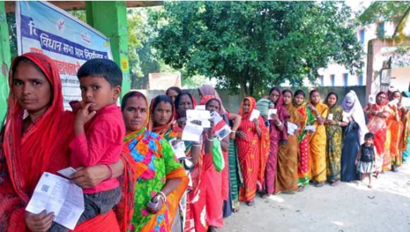 Bihar voters casting ballots during record 67.14% turnout as exit polls indicate NDA win