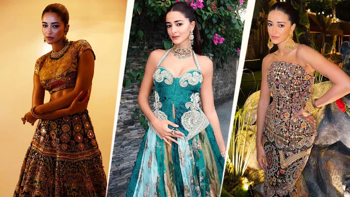 Ananya Panday stuns in elegant pastel bridesmaid outfit at a friend’s wedding