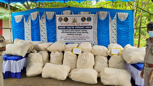 “Railway police check baggage Bengaluru station ganja seizure”