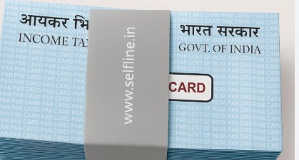 PAN card security concept showing shield icon protecting personal identity details.