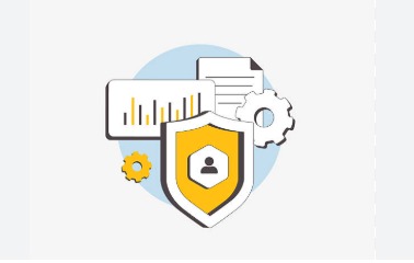 Illustration showing India’s new data privacy law, user data protection shield and digital security icons.