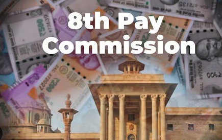 Retired government employees checking pension slips after 8th Pay Commission clarification.