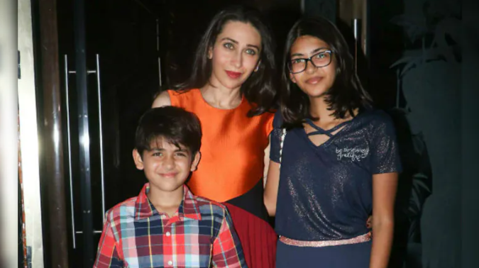 Karisma Kapoor leaving a court building during a family dispute hearing