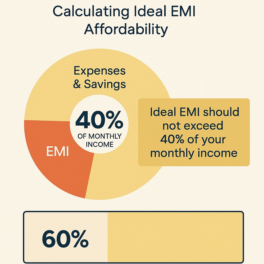 40% FOIR rule explained for calculating ideal EMI affordability.