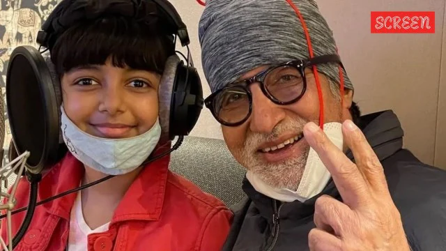 Amitabh Bachchan wishing granddaughter Aaradhya Bachchan on her 14th birthday