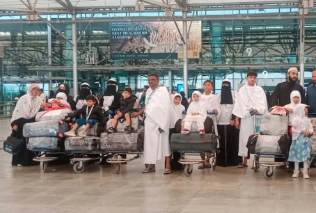 Image depicting a tragic bus accident scene in Saudi Arabia involving Hyderabad family members.