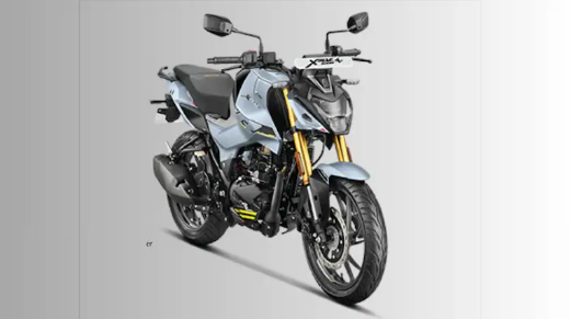 “Hero Xtreme 160R 4V Combat Edition motorcycle in matte grey with yellow graphics and new LCD console”