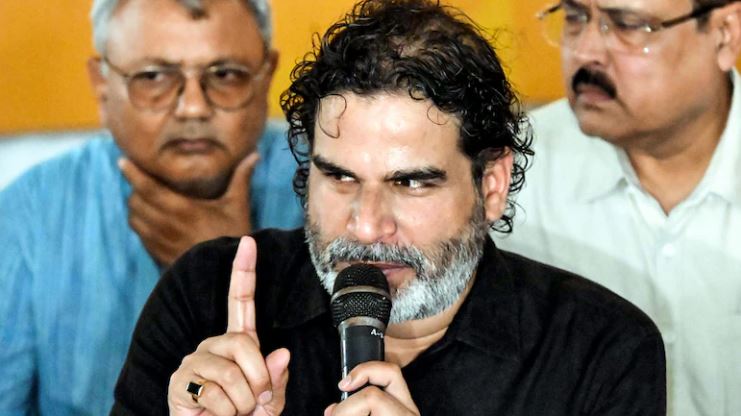 Prashant Kishor addressing media on JDU’s 2 lakh jobs promise after Bihar election results