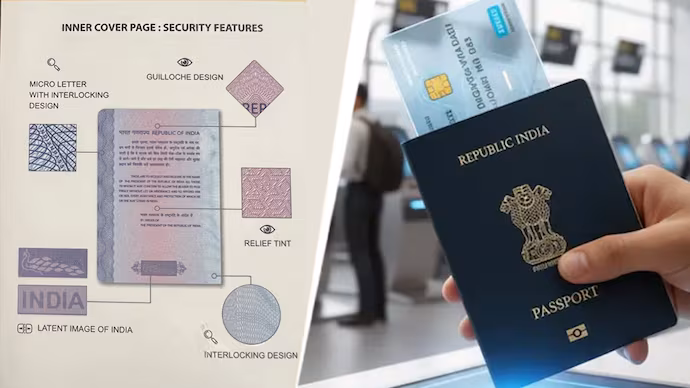 "Next-generation Indian e-passport with RFID chip and advanced security features under Passport Seva Programme 2.0"