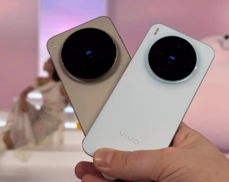 Vivo X300 series phone showcasing triple cameras and sleek design