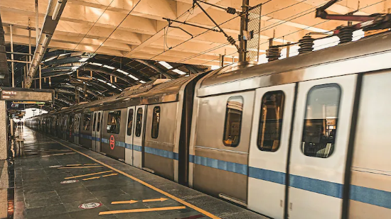 Delhi metro station where a schoolboy reportedly jumped to his death amid harassment allegations.