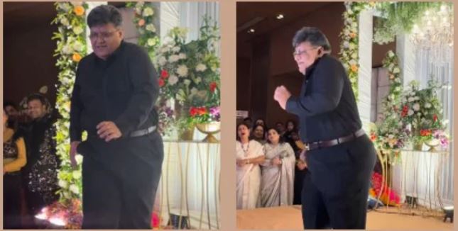 “Father performing slow-motion dance with daughter at her sangeet”