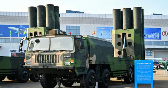 Illustration of China’s military technology review amid India-Pakistan conflict tensions.