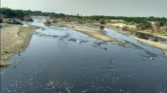 “Supreme Court of India building with focus on environmental protection and river pollution ruling”