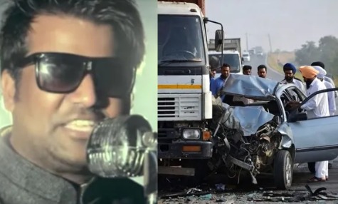 Punjabi singer Harman Sidhu performing on stage before tragic accident