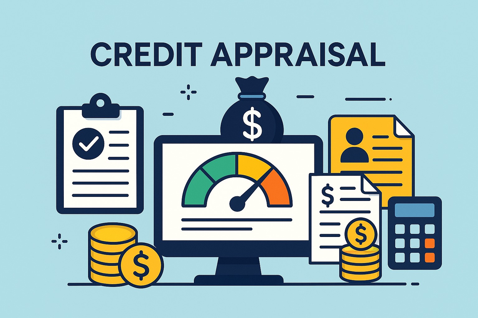 Credit appraisal process flowchart for loan approval