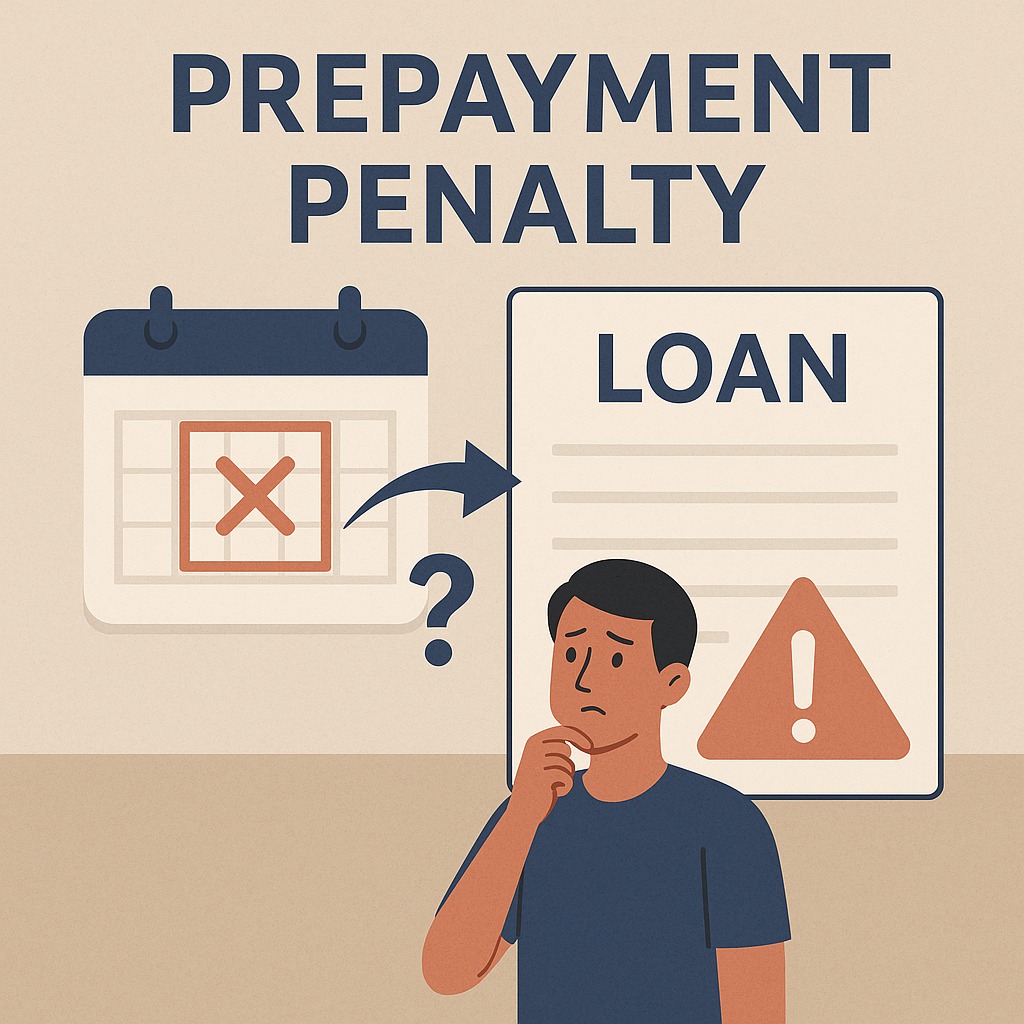 Prepayment penalty explanation with loan foreclosure concept