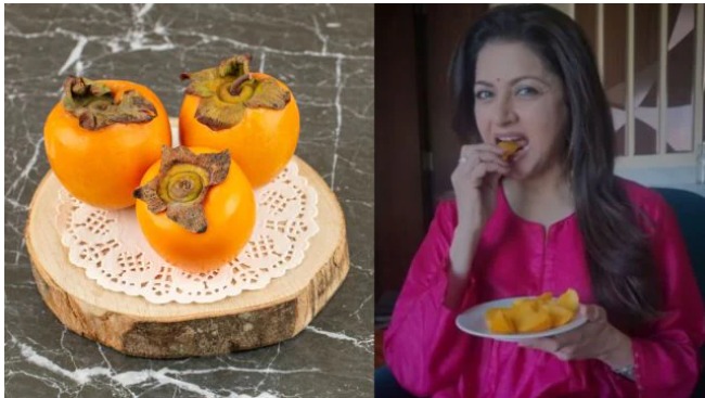 Bhagyashree promoting the health benefits of amarpal for improving vision and eye wellness