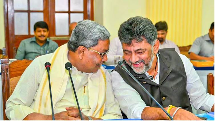 Congress leaders discussing internal conflict and governance challenges in Karnataka