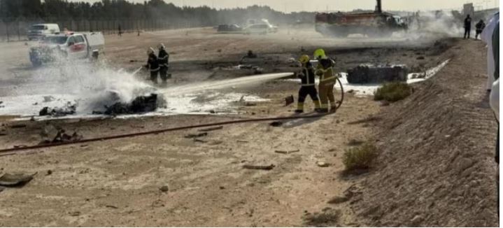 Indian Air Force Tejas aircraft performing high-performance air manoeuvre before crash investigation